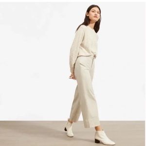 Everlane The Wide-Leg Crop Pant Pumice Stone 0